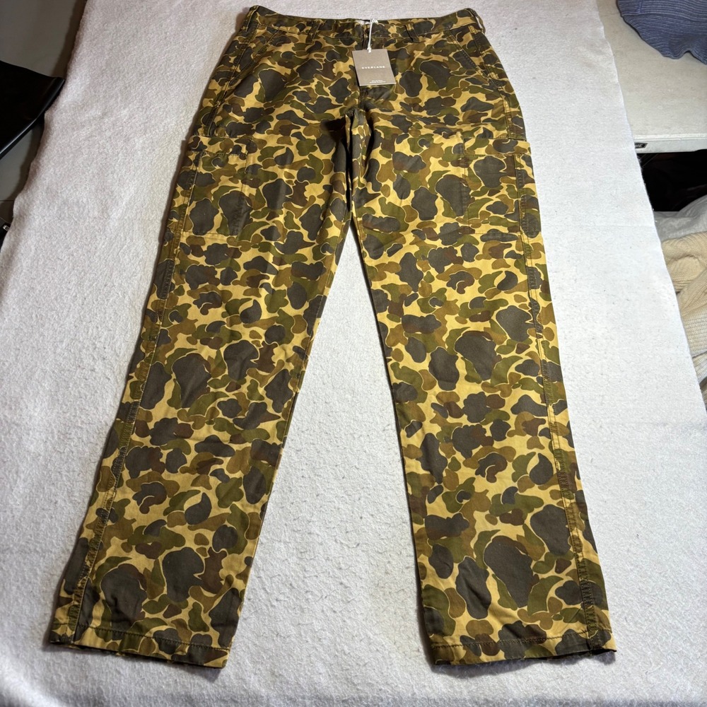 EVERLANE The Camo Cargo Pant Fennel Seed Camo Organic Cotton‎ Mens Size 30